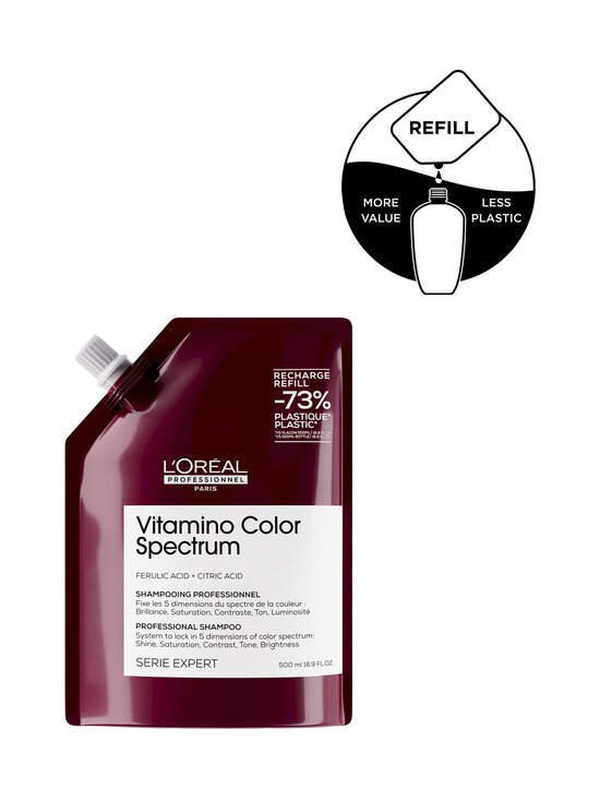 L'Oréal Professionnel - Vitamino Color Spectrum šampūns, uzpildes iepakojums, 500ml - NOCOL - photo 2 L'Oréal Professionnel - Vitamino Color Spectrum šampūns, uzpildes iepakojums, 500ml - NOCOL | Stockmann - photo 2