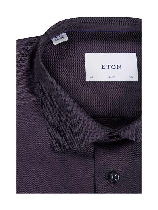 Eton - Herringbone Signature Twill Slim -kauluspaita - BLACK | Stockmann - photo 2