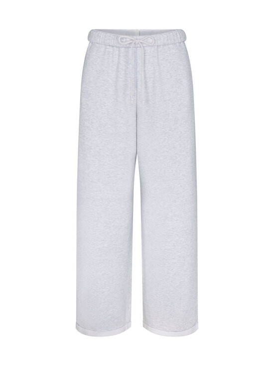 SKIMS - Cotton Fleece Classic Straight -housut - LIGHT HEATHER GREY | Stockmann - photo 1