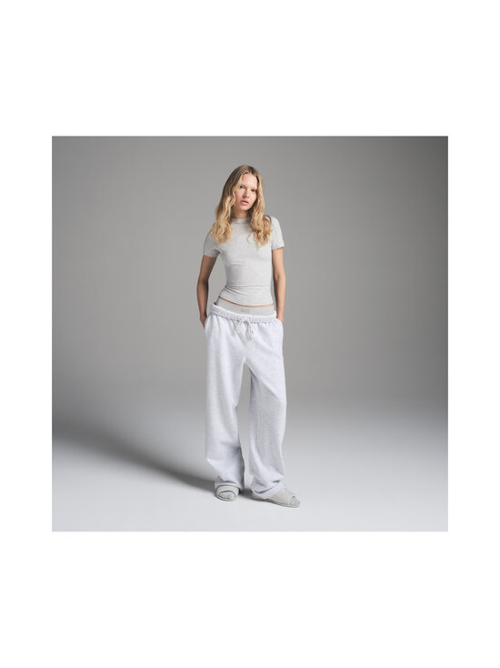 SKIMS - Cotton Fleece Classic Straight -housut - LIGHT HEATHER GREY | Stockmann - photo 2