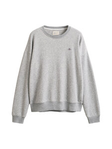 GANT - Shield C-Neck -collegepaita - 94 LIGHT GREY MELANGE | Stockmann