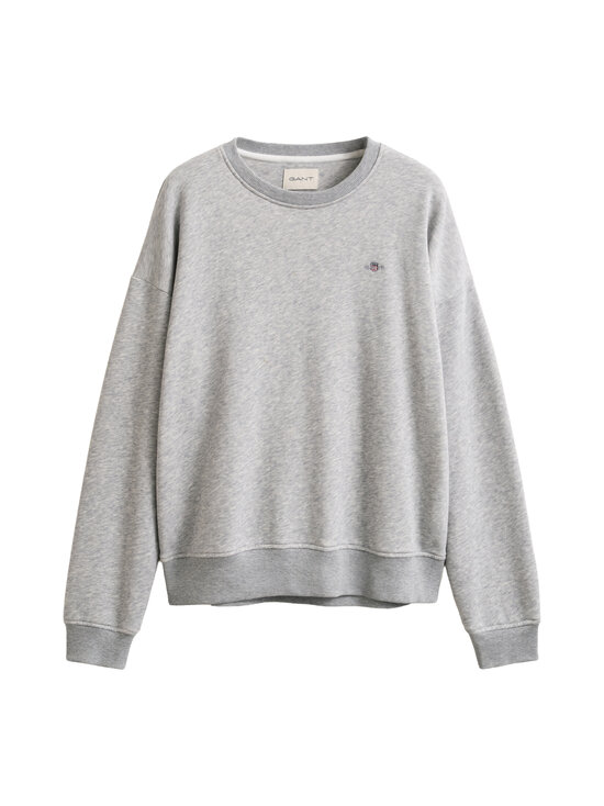 GANT - Shield C-Neck -collegepaita - 94 LIGHT GREY MELANGE | Stockmann - photo 1