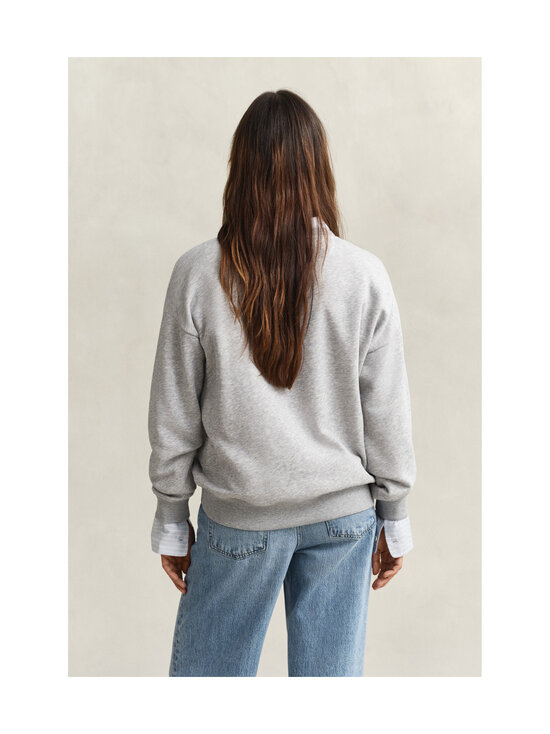 GANT - Shield C-Neck -collegepaita - 94 LIGHT GREY MELANGE | Stockmann - photo 3