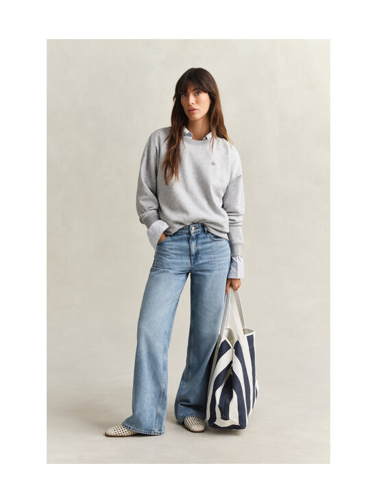 GANT - Shield C-Neck -collegepaita - 94 LIGHT GREY MELANGE | Stockmann - photo 5