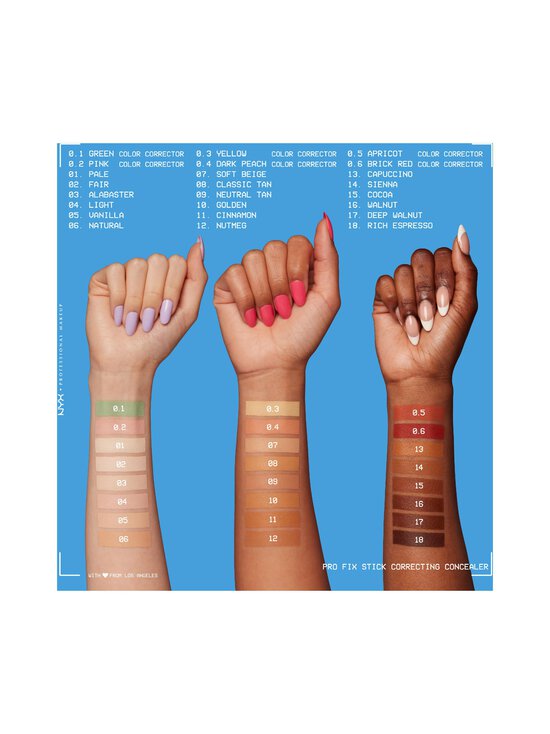 NYX Professional Makeup - Fix Stick Concealer Stick -peitepuikko - 0.1 GREEN - photo 3 NYX Professional Makeup - Fix Stick Concealer Stick -peitepuikko - 0.1 GREEN | Stockmann - photo 3