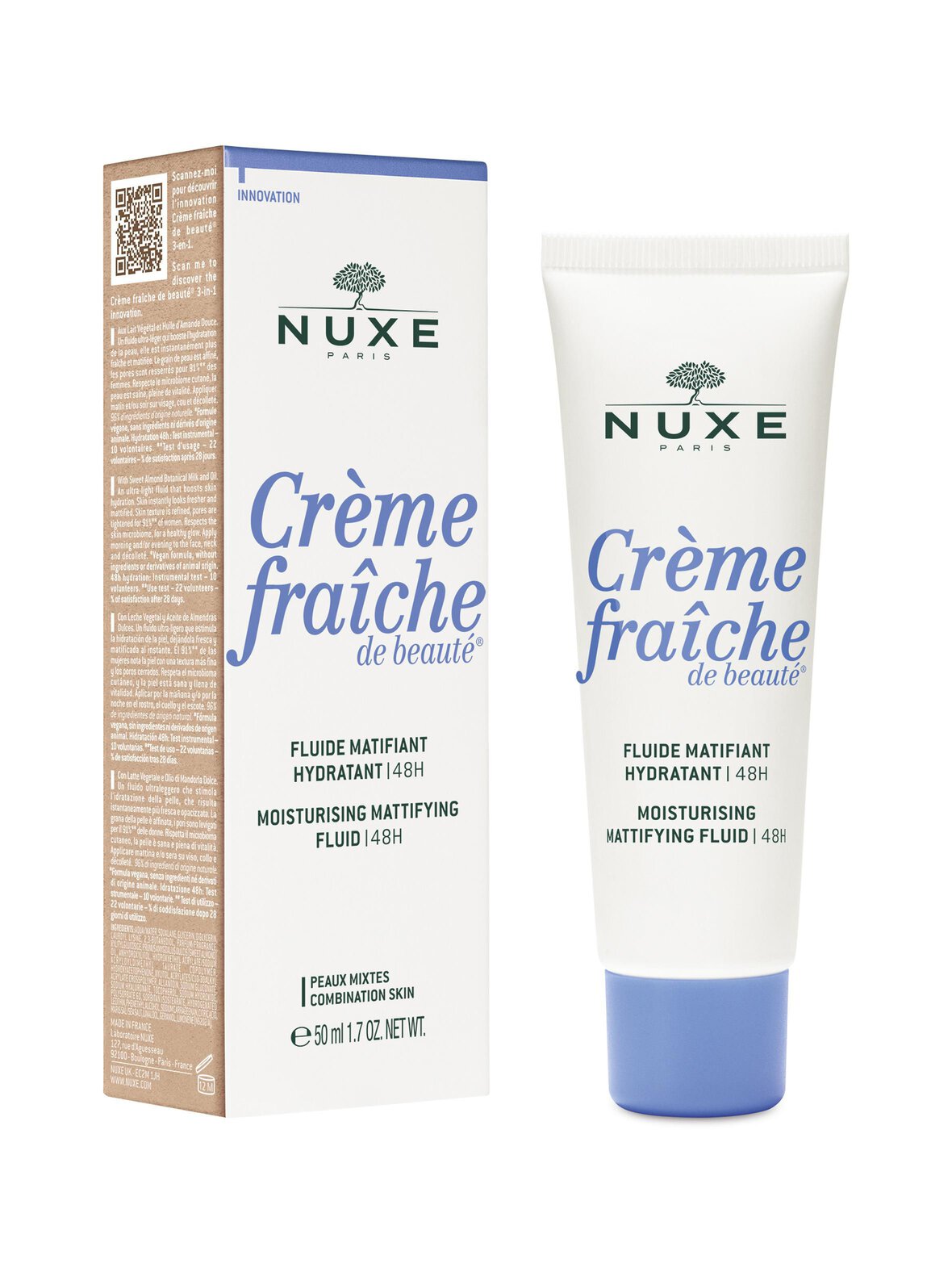 Creme Fraiche de Beaute 48HR Moisturising Mattifying Fluid -voide 50 ml