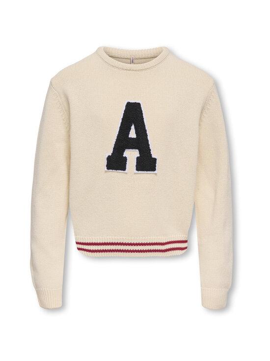 KIDS ONLY - KogJenny School O-neck Letter -neule - BIRCH DETAIL:LETTER A | Stockmann - photo 1