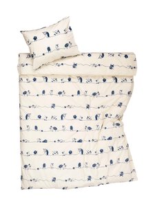 Moomin Arabia - Orgaanilisest puuvillast tekikott Haisuloom, 150 x 210 cm - WHITE-NAVY | Stockmann