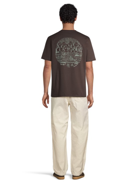 Knowledge Cotton Apparel - Back Print t-paita - 1487 CHOCOLATE TORTE | Stockmann - photo 3