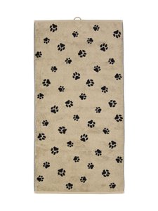 Cawo - Rätik We love Dogs Paws 80 x 150 cm - 93 BLACK/BEIGE | Stockmann