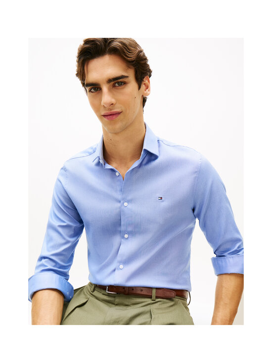Tommy Hilfiger - Two-Tone Dobby -kauluspaita - CBR BLUE BELL | Stockmann - photo 4