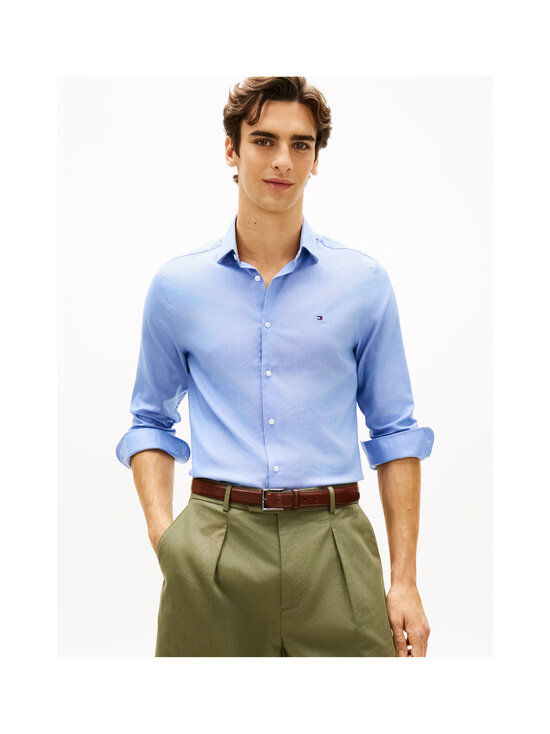 Tommy Hilfiger - Two-Tone Dobby -kauluspaita - CBR BLUE BELL | Stockmann - photo 5