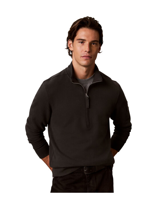 Calvin Klein Jeans - Badge Quarter Zip džemperis - 8MN PIRATE BLACK | Stockmann - photo 1