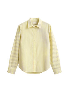 GANT - Regular Classic Stripe -popliinipaita - 713 VANILLA YELLOW | Stockmann