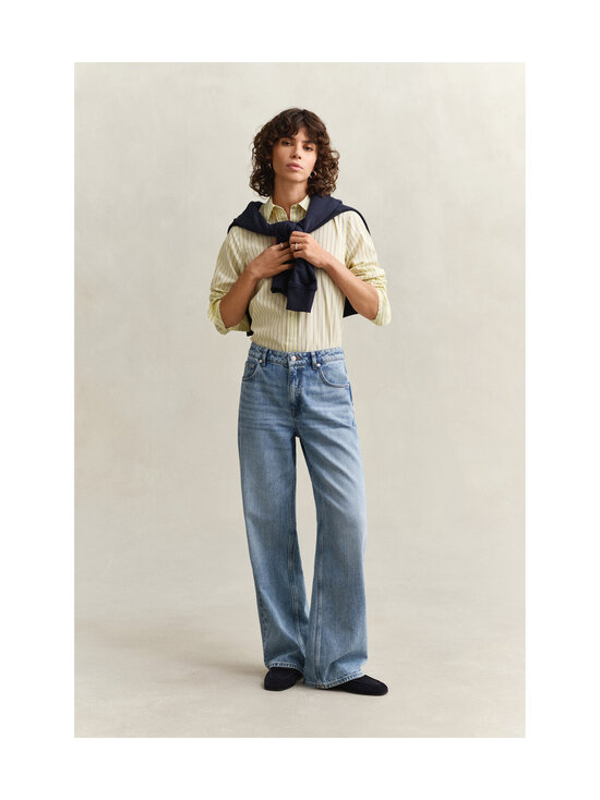 GANT - Regular Classic Stripe -popliinipaita - 713 VANILLA YELLOW | Stockmann - photo 5