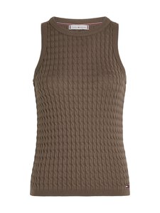 Tommy Hilfiger - Cable Fine Slim - hihaton neulepusero - GTO HOT COCO | Stockmann