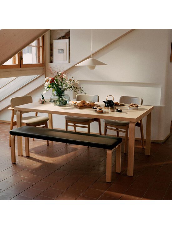 Artek - Pöytä 83 koivu/musta linoleum 91 x 182 cm - BEIGE | Stockmann - photo 2