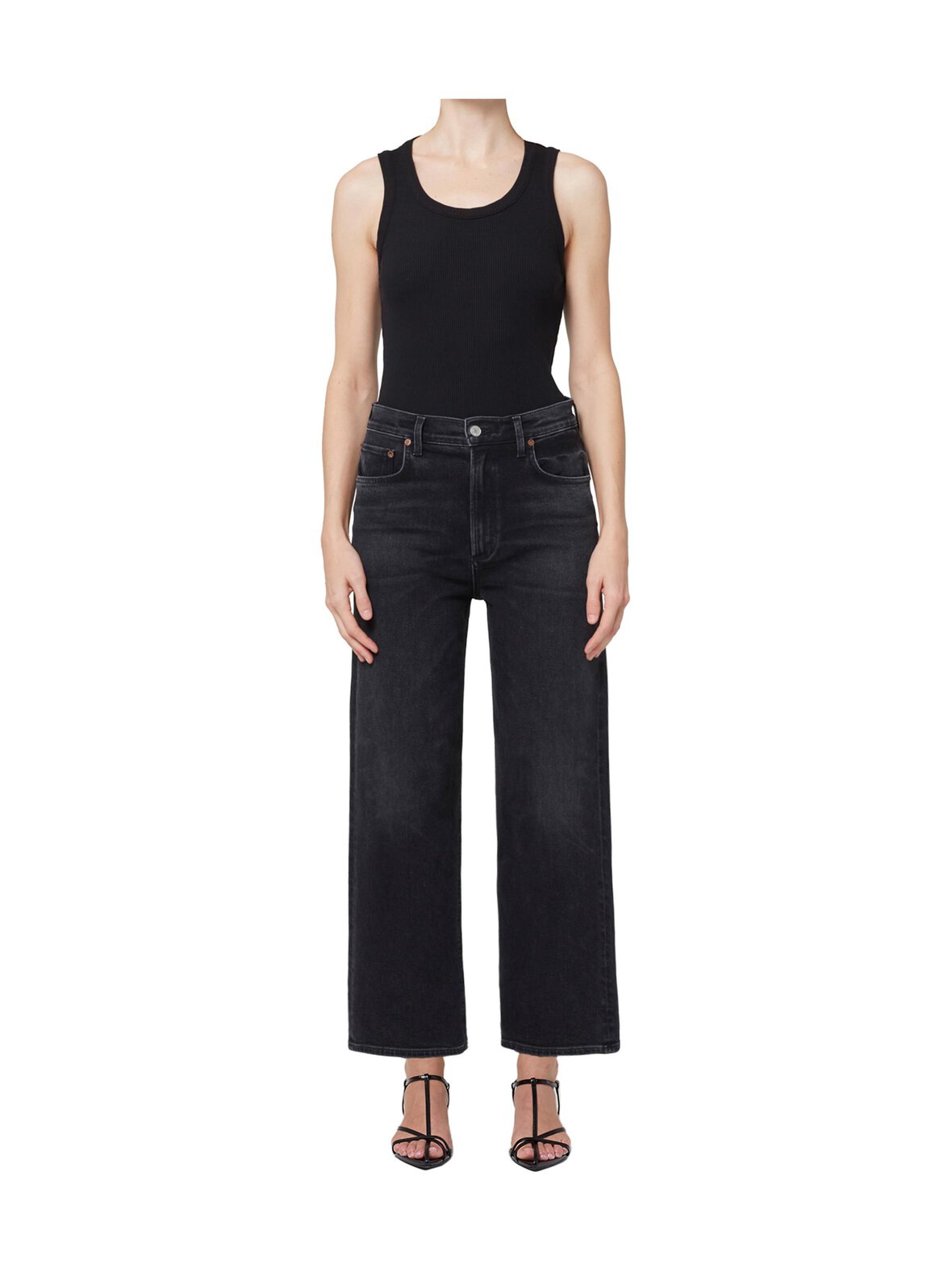 High Rise Wide Leg -farkut