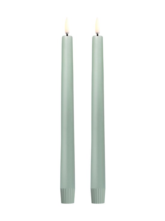 UYUNI - Smooth LED -kruunukynttilä 2 -pack - DUSTY GREEN | Stockmann - photo 1