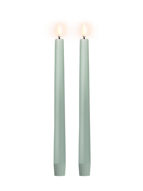 UYUNI - Smooth LED -kruunukynttilä 2 -pack - DUSTY GREEN | Stockmann - photo 2