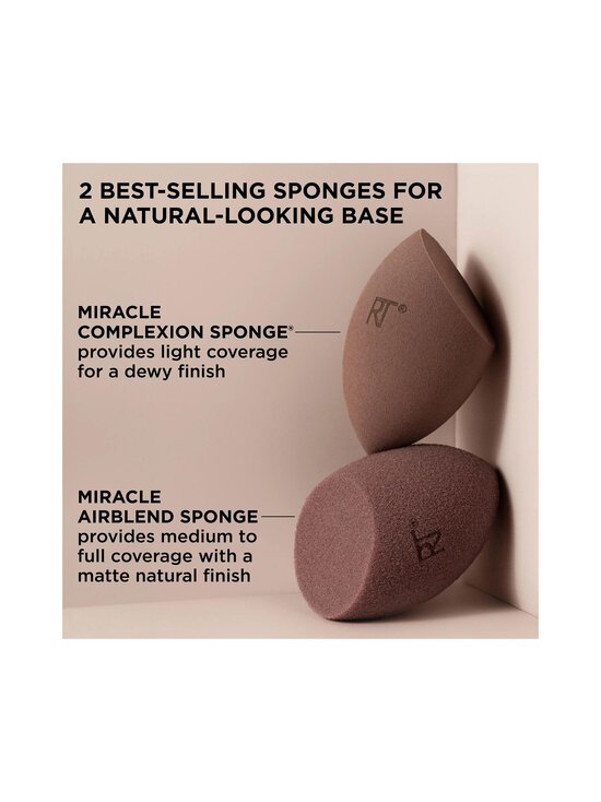 Real Techniques - Bare Finish Sponge Duo -meikkisienipakkaus - NOCOL | Stockmann - photo 4
