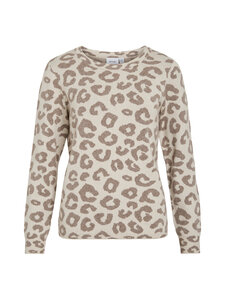 Vila - ViTif-neulepusero - SUPER LIGHT NATURAL MELAN PATTERN:LEO FALCON | Stockmann