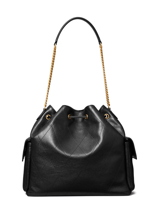 Tory Burch - Charlie Quilted Large Drawstring -nahkalaukku - BLACK | Stockmann - photo 2