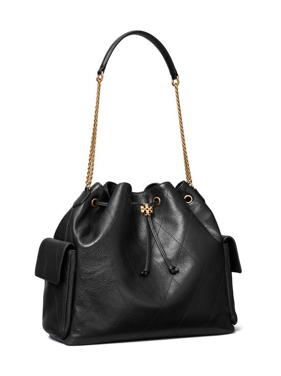 Tory Burch - Charlie Quilted Large Drawstring -nahkalaukku - BLACK | Stockmann - photo 3