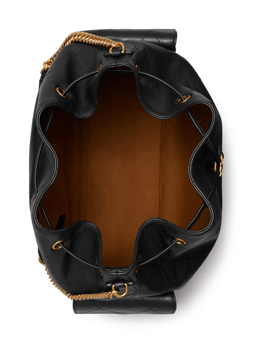 Tory Burch - Charlie Quilted Large Drawstring -nahkalaukku - BLACK | Stockmann - photo 4