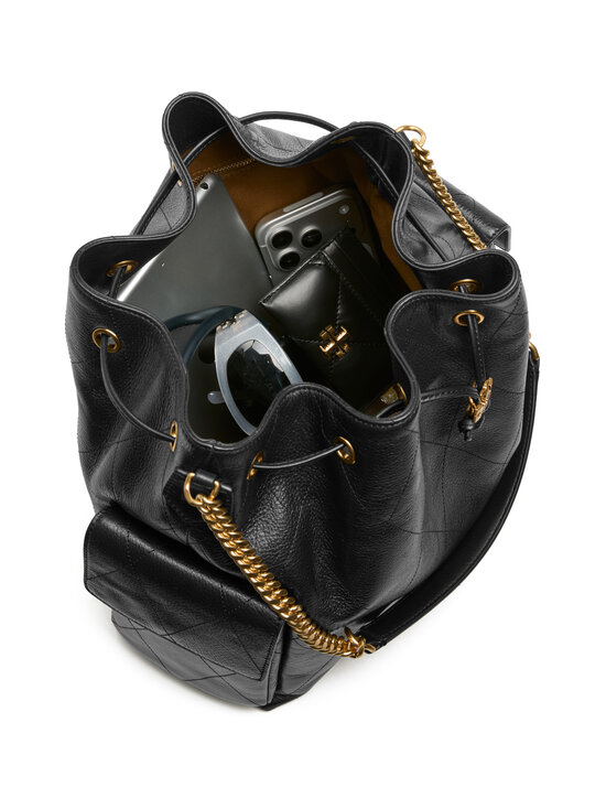 Tory Burch - Charlie Quilted Large Drawstring -nahkalaukku - BLACK | Stockmann - photo 5