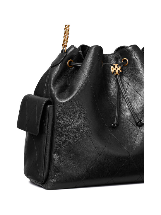 Tory Burch - Charlie Quilted Large Drawstring -nahkalaukku - BLACK | Stockmann - photo 6
