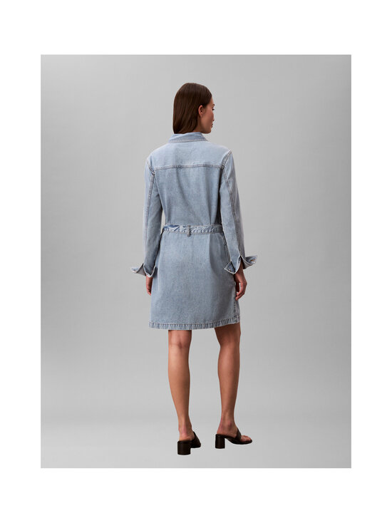 Calvin Klein Jeans - Belted Denim Mini -farkkumekko - 1XT COASTAL LIGHT | Stockmann - photo 4