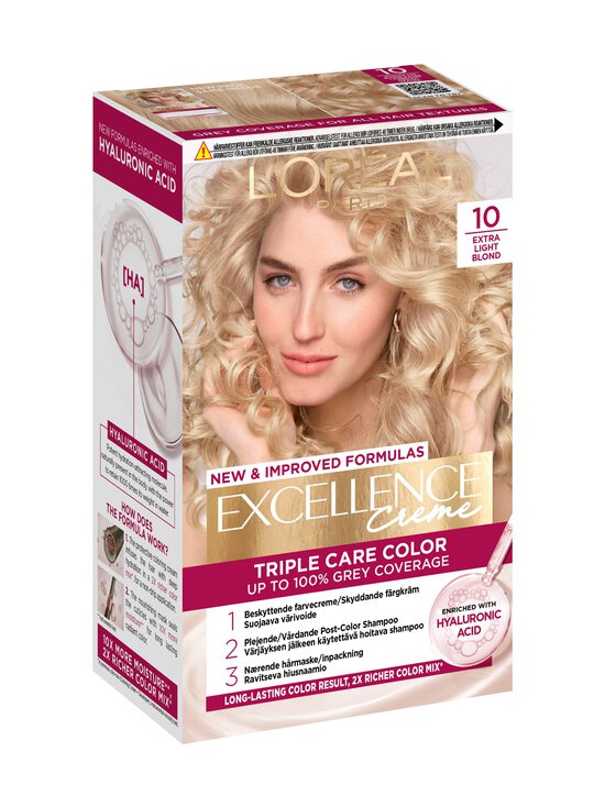 L'Oréal Paris - Excellence Creme -hiusväri - 10 EXTRA LIGHT BLONDE - photo 2 L'Oréal Paris - Excellence Creme -hiusväri - 10 EXTRA LIGHT BLONDE | Stockmann - photo 2