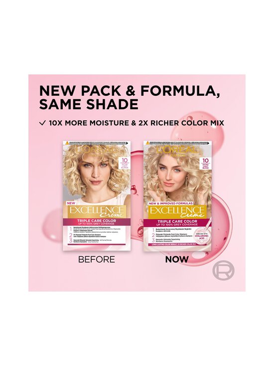 L'Oréal Paris - Excellence Creme -hiusväri - 10 EXTRA LIGHT BLONDE - photo 3 L'Oréal Paris - Excellence Creme -hiusväri - 10 EXTRA LIGHT BLONDE | Stockmann - photo 3