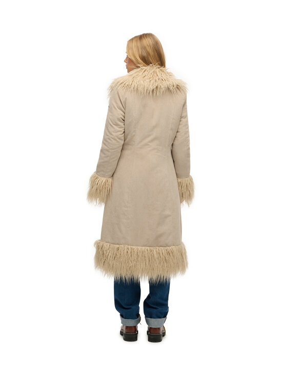 Superdry - Long Afghan -takki - 41D TAUPE | Stockmann - photo 3