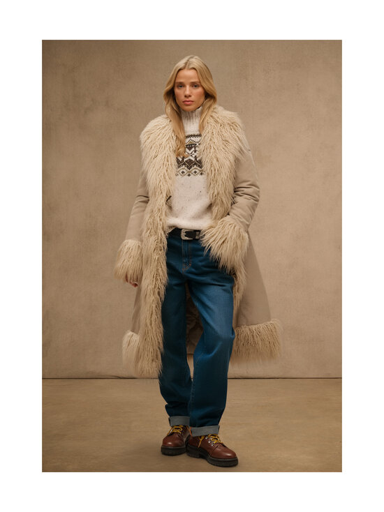 Superdry - Long Afghan -takki - 41D TAUPE | Stockmann - photo 8