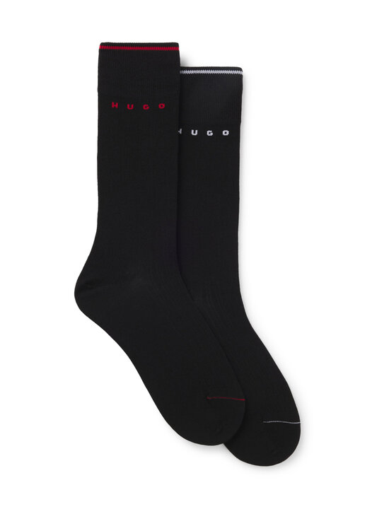 HUGO - Retro Rib zeķes 2-pāri - 001 BLACK | Stockmann - photo 1