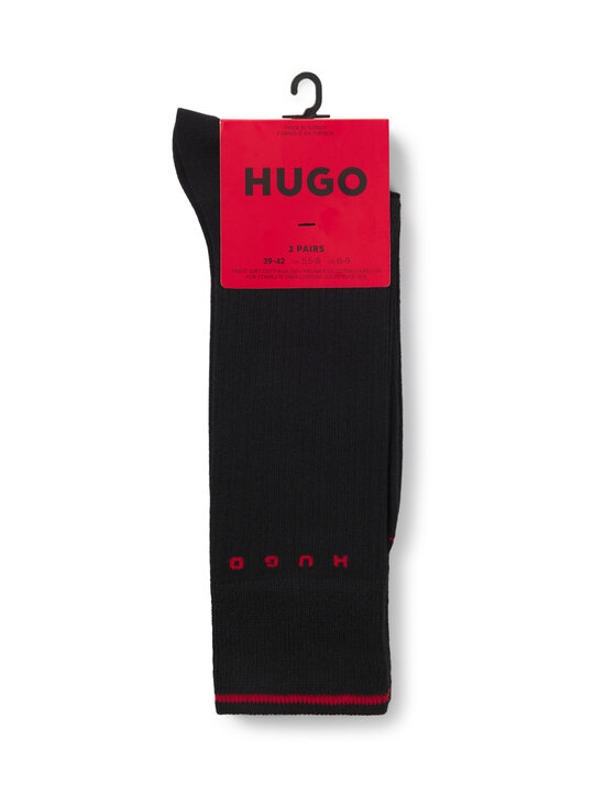 HUGO - Retro Rib zeķes 2-pāri - 001 BLACK | Stockmann - photo 2