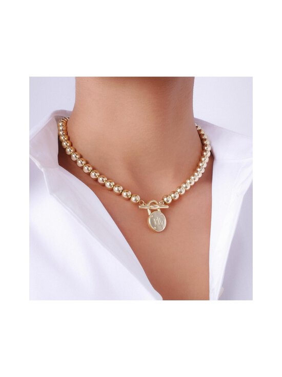 Lauren Ralph Lauren - Beaded Logo Collar Necklace kaklarota - GOLD - photo 2 Lauren Ralph Lauren - Beaded Logo Collar Necklace kaklarota - GOLD | Stockmann - photo 2