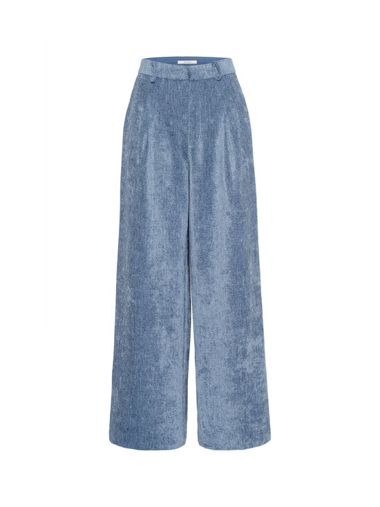 Gestuz - GZvally High Waist -leveälahkeiset housut - 120 DENIM BLUE | Stockmann - photo 1