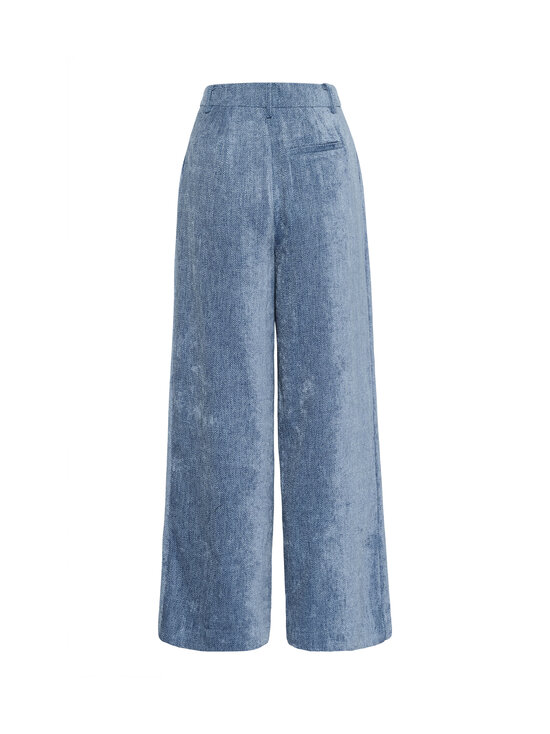 Gestuz - GZvally High Waist -leveälahkeiset housut - 120 DENIM BLUE | Stockmann - photo 2