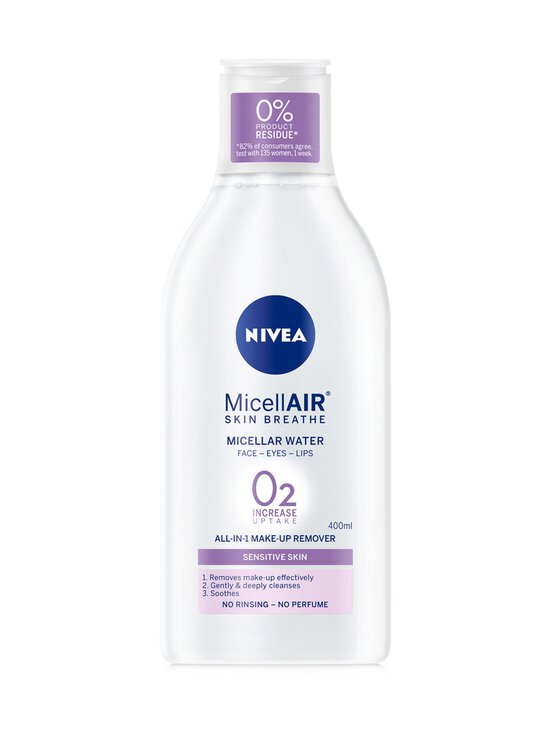 NIVEA - MicellAIR SKIN BREATHE® Micellar Water Sensitive Skin -puhdistusvesi herkälle iholle 400 ml | Stockmann - photo 1