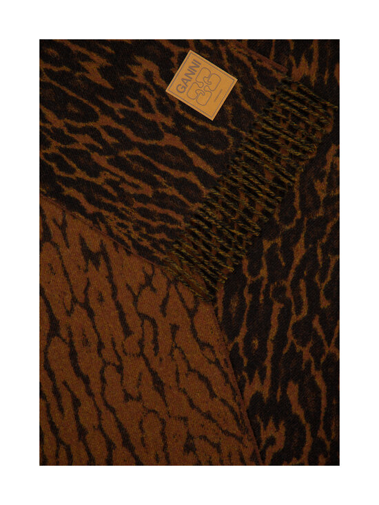 Ganni - Compact Leopard -villahuivi - ZZB RAWHIDE | Stockmann - photo 2