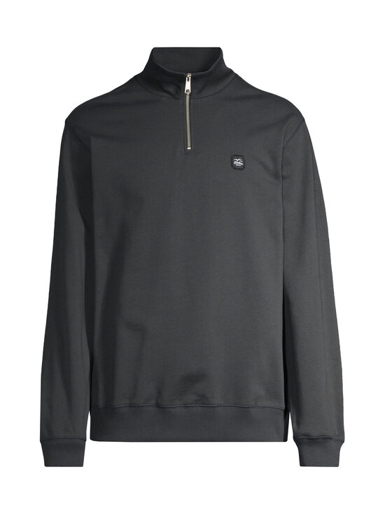 Makia - Patch Half Zip -collegepaita - 997 CARBON BLACK | Stockmann - photo 1