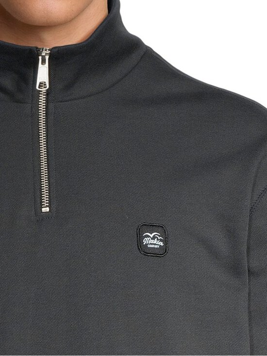 Makia - Patch Half Zip -collegepaita - 997 CARBON BLACK | Stockmann - photo 4