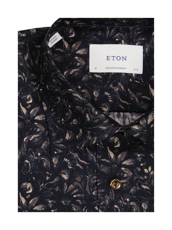 Eton - Contemporary Fit Floral Twill krekls ar apkakli - 38 DARK BROWN | Stockmann - photo 2