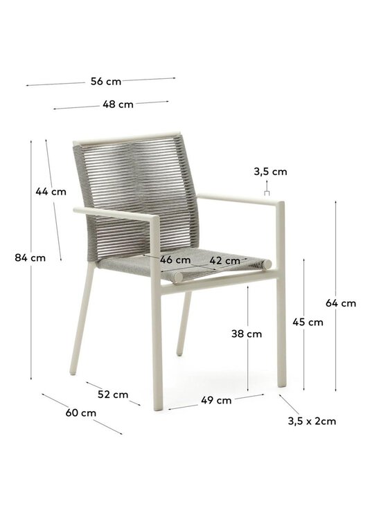 Kave Home - Culip-tuoli valkoinen - WHITE | Stockmann - photo 9