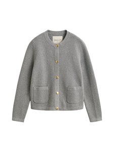 GANT - Puuvillaneuletakki - 93 GREY MELANGE | Stockmann