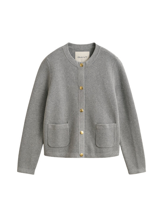 GANT - Puuvillaneuletakki - 93 GREY MELANGE | Stockmann - photo 1