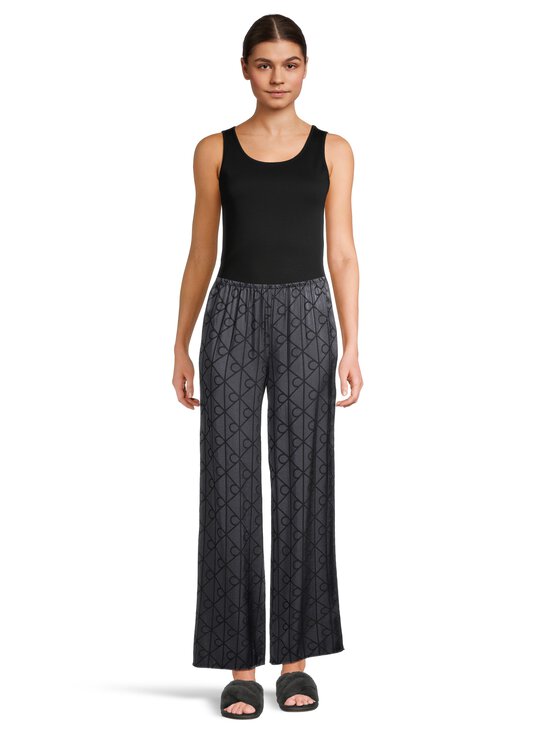 Calvin Klein Underwear - Printtikuvioidut pyjamahousut - ZN1 19519 GIGA SATIN SHINE EMBLEM+BLACK | Stockmann - photo 3